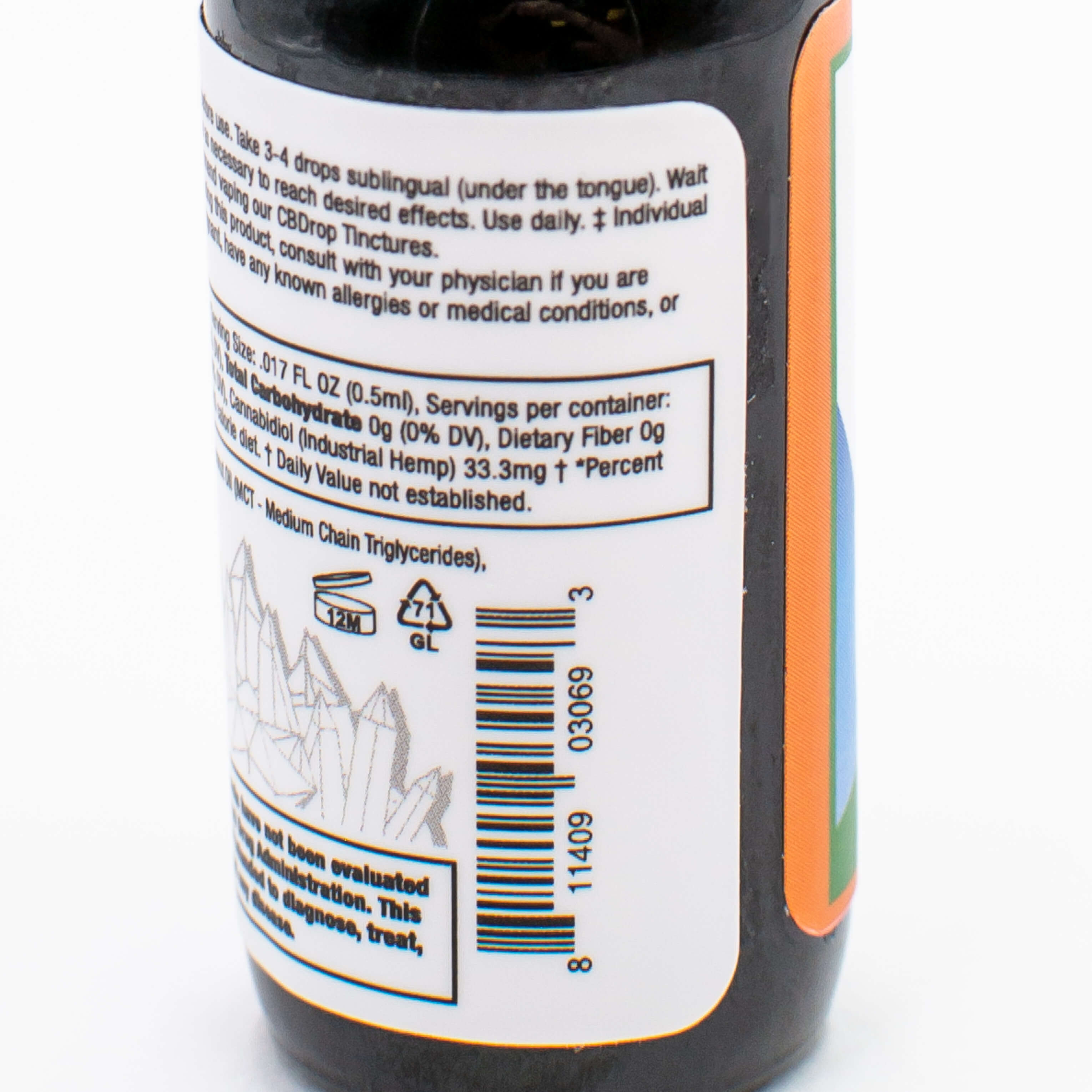 CBDistillery 1000mg 15ml Pure CBD Oil (THC Free) - UK