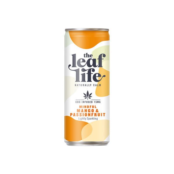 Leaf Life 15mg CBD Mindful Mango & Passionfruit Soft Drink 250ml