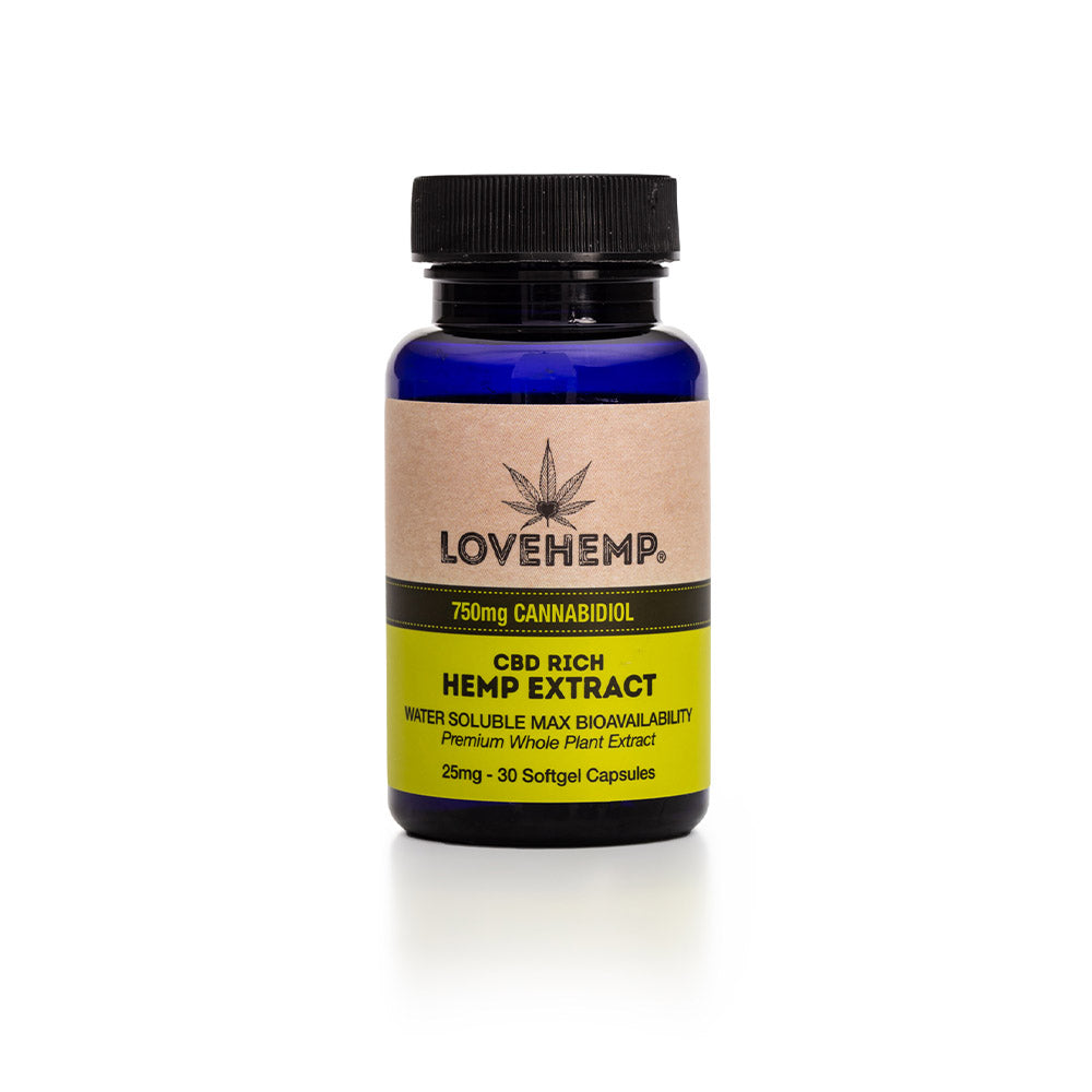 Love Hemp CBD Softgel Capsules - 750mg