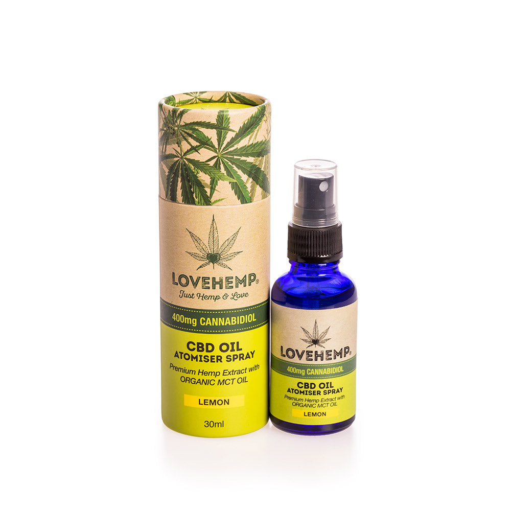 Love Hemp 400mg & 1200mg Atomiser Spray CBD Oil - 30ml - UK