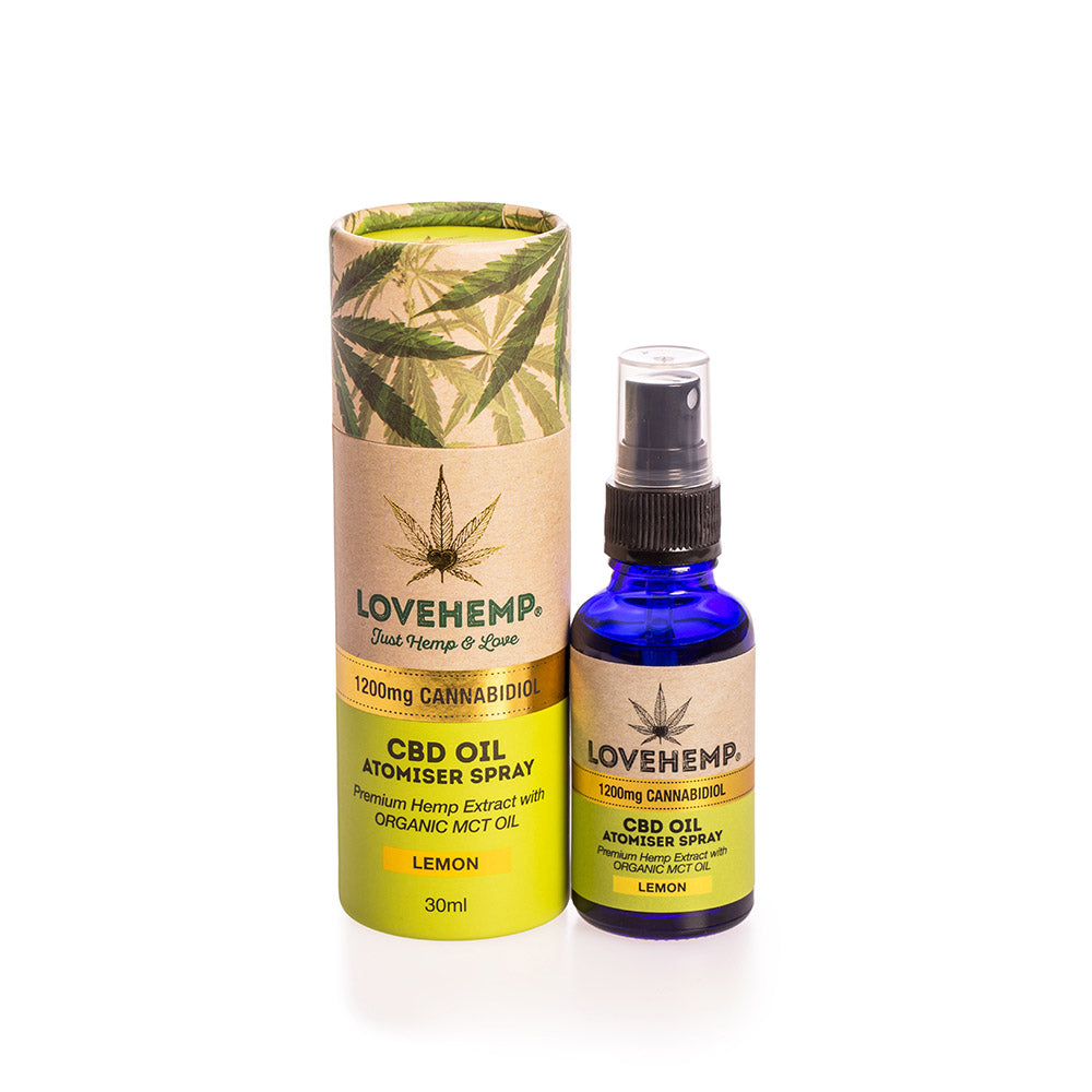 Love Hemp 400mg & 1200mg Atomiser Spray CBD Oil - 30ml - UK