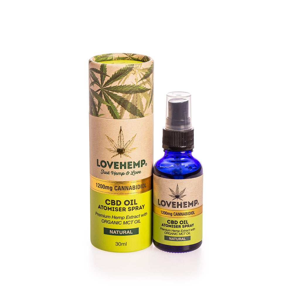 Love Hemp 400mg & 1200mg Atomiser Spray CBD Oil - 30ml - UK