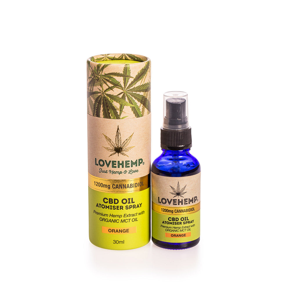 Love Hemp 400mg & 1200mg Atomiser Spray CBD Oil - 30ml - UK