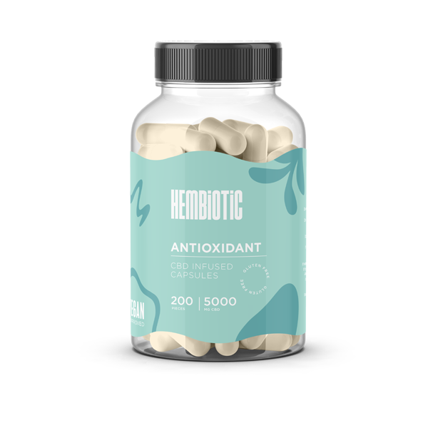 Hembiotic 5000mg Bulk CBD Capsules - 200 Caps