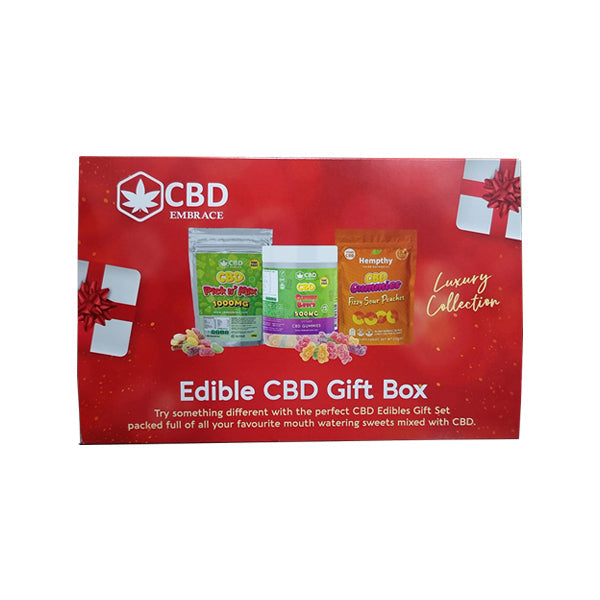 Hempthy CBD Embrace Edible CBD Gift Box - Christmas
