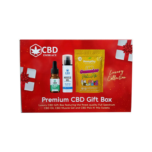 Hempthy CBD Embrace Premium CBD Gift Box - Christmas