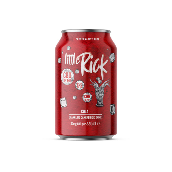 12 x Little Rick 32mg CBD Sparkling 330ml Cola