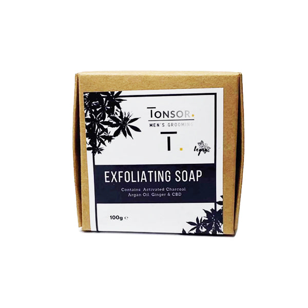 Tonsor Men's Grooming Exfoliating CBD Soap