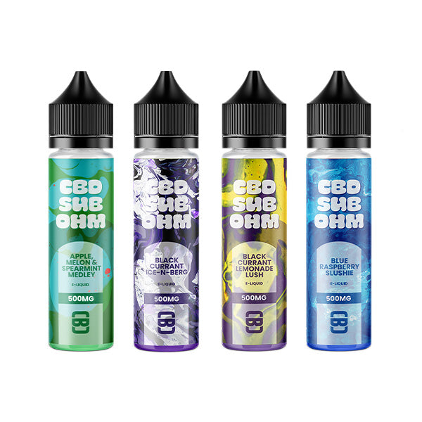 CBD Sub Ohm 500mg CBD E-liquid 50ml (70VG/30PG) (BUY 1 GET 2 FREE)