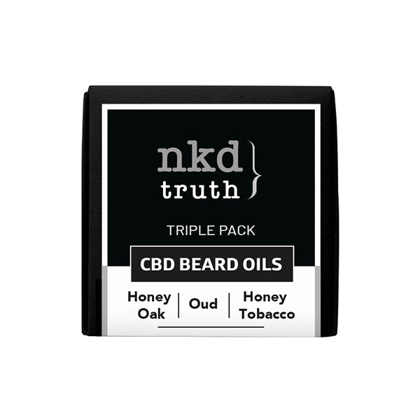 NKD 50mg CBD Infused Speciality Beard Oils Gift Set (BUY 1 GET 1 FREE)