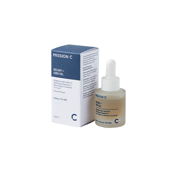 Mission C Relief + 500mg CBD Oil - 10ml