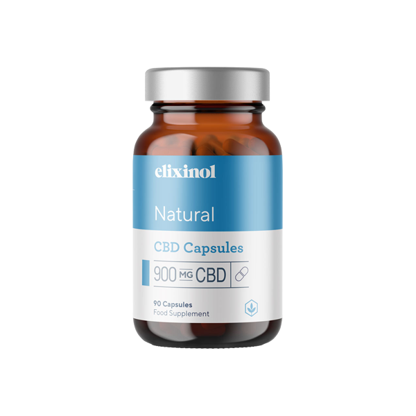 Elixinol 900mg CBD Hemp Oil Natural Capsules - 60 Caps