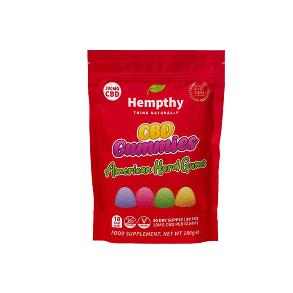 Hempthy 300mg CBD Gummies 30 Ct Pouch