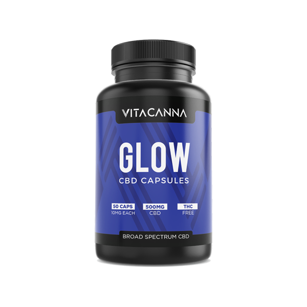 Vita Canna 500mg Broad Spectrum CBD Vegan Capsules - 50 Caps
