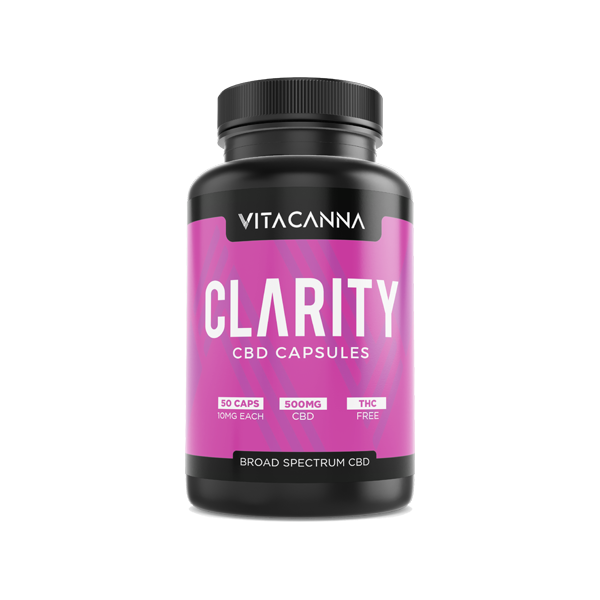 Vita Canna 500mg Broad Spectrum CBD Vegan Capsules - 50 Caps